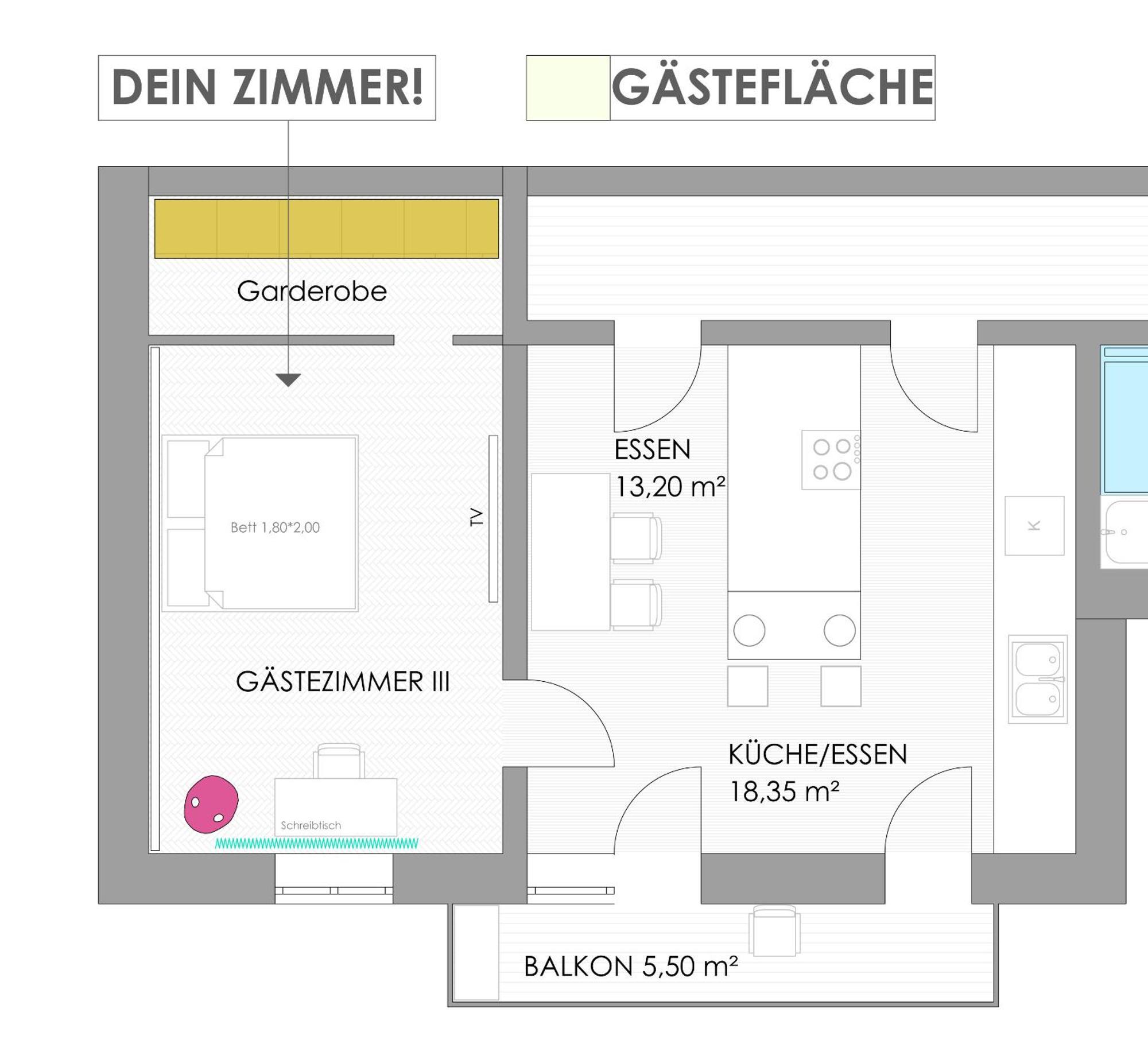 Helles Zimmer Mit Kingsize-Bett Мангейм Экстерьер фото